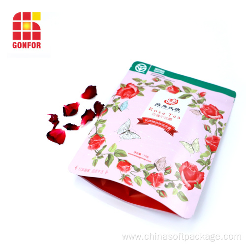 custom printed resealable bags tea bags